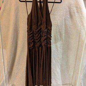 Philip DeCaprio Brown halter top vintage dress - Size Large